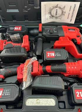 电工动12764工具套装多四件套锂电具套装电功能电动工具一整套锂