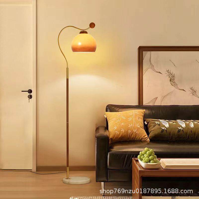 全光复97古柚子落地灯玻客厅围沙谱发边中古氛灯卧室床头设计师璃,家装灯饰光源,装饰落地灯,淘宝优惠券,粉丝福利购,淘宝优惠卷