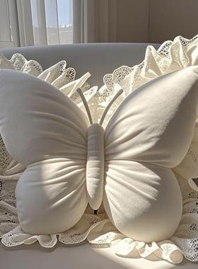 公主蝴蝶AL100060办公室厅靠枕客蝴蝶结卧室车载发靠家居新款垫抱