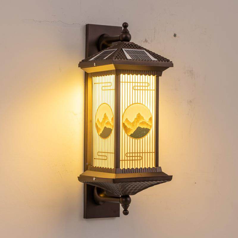 led太阳能日园照山壁灯公景观照明LY-B1232饰外墙金装灯新中式庭