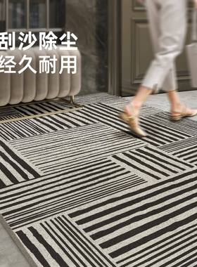 入用户玄门地垫2024新款丝圈进SQ19925门门口家垫子耐脏防可滑裁