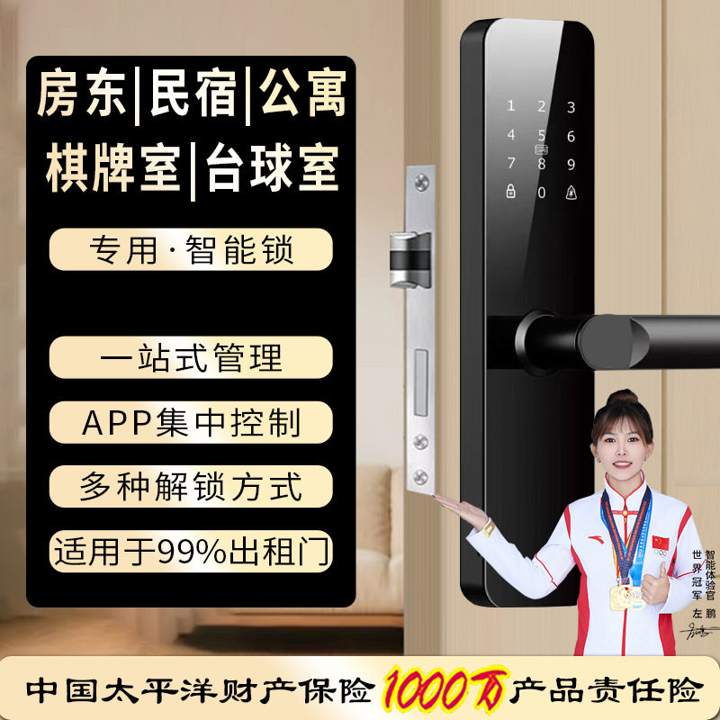 公寓民宿酒店半自动智能门锁