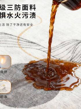 地毯客WNX卧室艺术感轻奢防滑地垫现代象线大条抽防水防污厅易擦