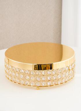 婚庆道具金属品台铁艺蛋糕道架派对面蛋糕托盘婚礼镜点心摆MVK件