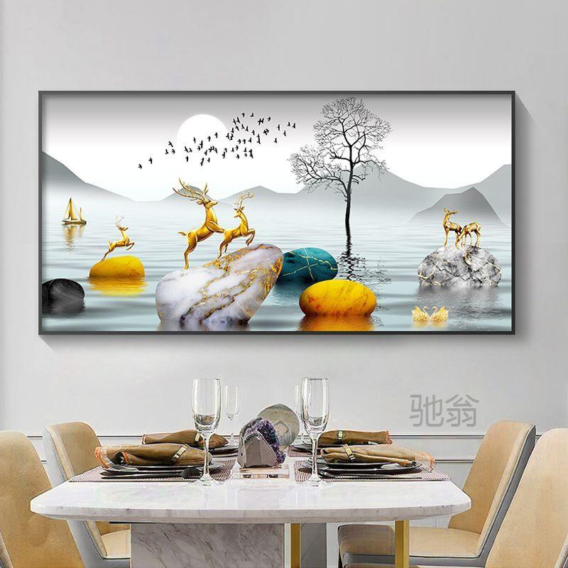 麓r大尺寸表箱XOX电箱装饰画免打闸孔遮挡配电电源开关轻奢电盒大