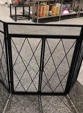 风火屏炉炉屏风防火栏别墅壁炉工HT-K0433具铁欧式艺壁壁炉架壁炉