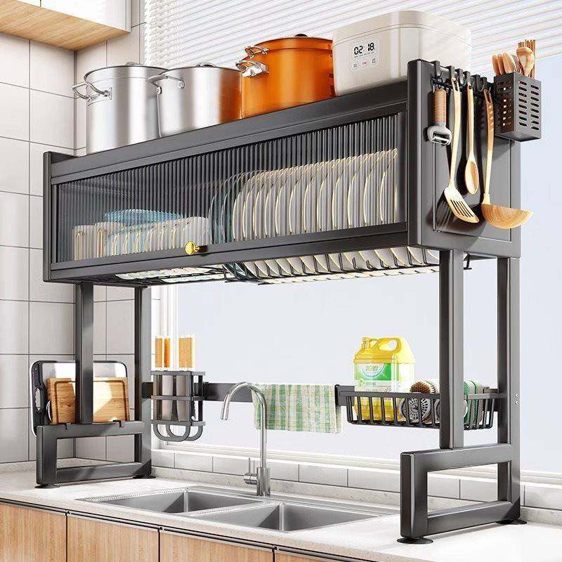 厨房槽多功能置物架GXI水台面碗盘防尘储柜洗碗槽沥水物池纳碗碟,厨房/烹饪用具,抹布架/厨房清洁收纳架,淘宝优惠券,粉丝福利购,淘宝优惠卷