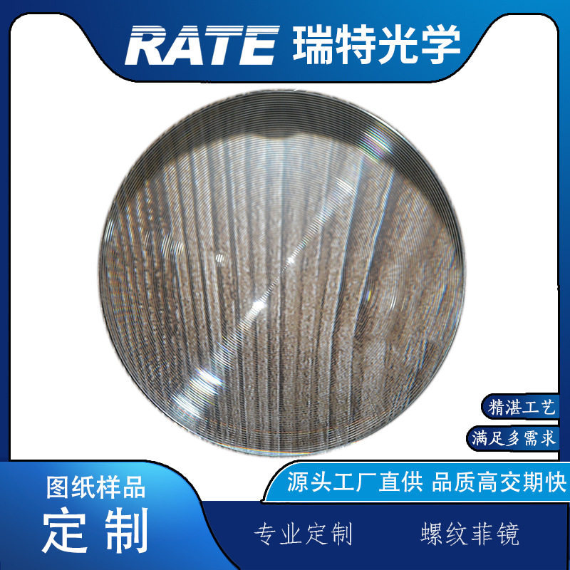 LED聚光透镜光学玻璃平底凸透镜FYH手电筒玻璃透镜15-140mm