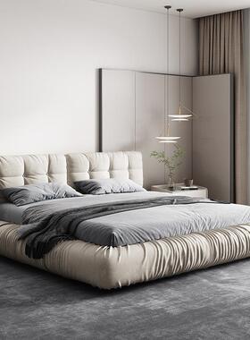 轻网红床磨QCO砂科代技布云朵床奢人主卧意式简约现布艺双超大婚