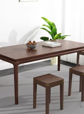 实木NBF方凳家用凳子新中式凳客凳厅放简易可叠矮餐桌圆凳收纳高