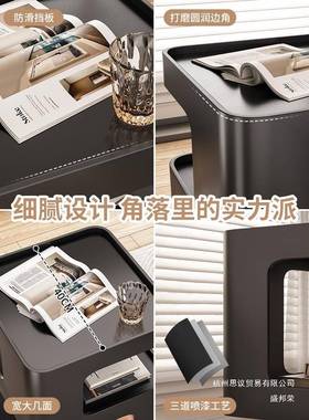 直销頫逽IQX头简柜约现代床黑色小型铁置物架轻奢感艺替代品