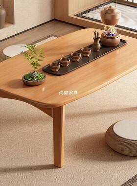 可折叠飘茶窗几茶家用桌客厅阳台坐地喝桌日式榻HXI榻米小桌子炕