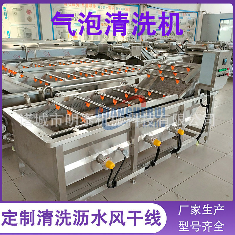 果蔬海鲜气泡清洗漂烫线