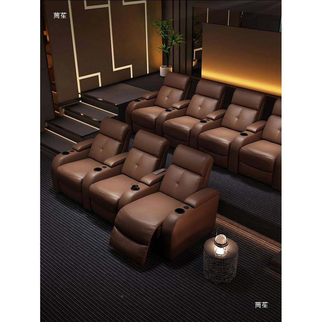 墅私人家庭影院观音影沙发JMK组电动功能KTV别影合视厅影室三人座