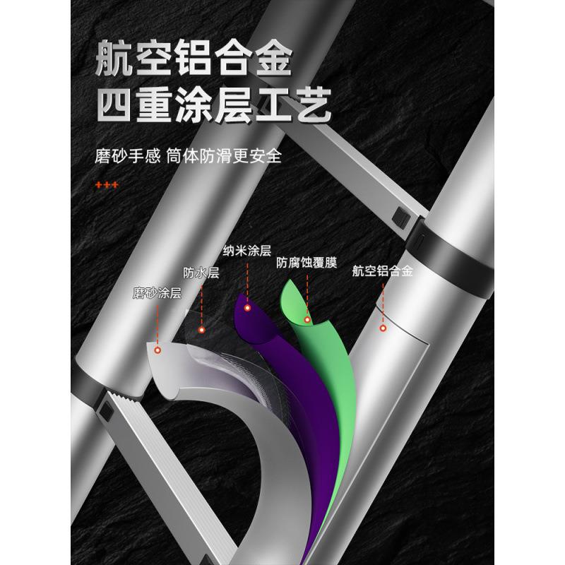 云家梯用梯子折叠伸缩KMO长梯米升降缩工程申加梯厚便携楼梯爬梯