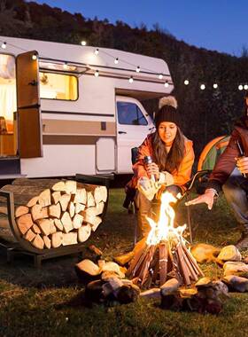 户外营柴露火冬季木柴架储存IXI室壁炉架储柴架柴内火支架木柴架