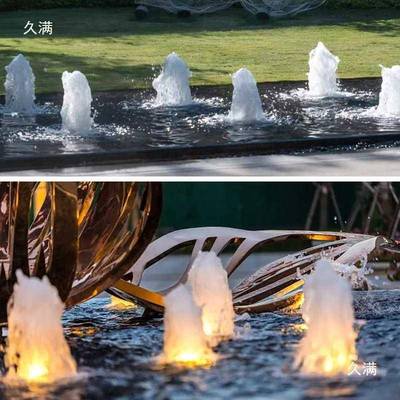 喷造水景观喷泉676广庭院鱼池装饰造景设景备涌泉水场循环喷泉头