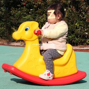 幼儿园木马童BPF游儿乐设备新款 号单人大摇马室外小孩户摇外玩具