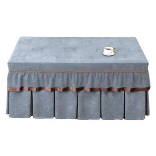 新款长方形烤火桌子罩套暖炉火罩茶几桌布盖布防尘罩电罩炉烤VLB