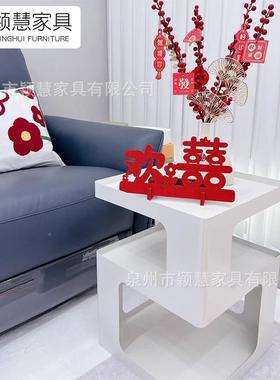 轻奢客厅沙发边几约铁艺意角几创头边柜简小桌子52YH-231020小茶