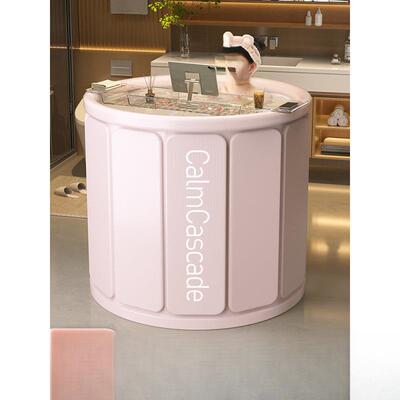 ?桶泡澡折叠浴大人浴身桶缸家用全洗澡桶儿童洗澡盆沐F$px}h($浴