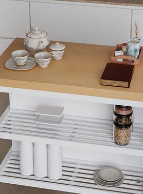 厨房中岛台可移动NAW料理台箱置收纳桌制家烤用开定放式物餐边柜