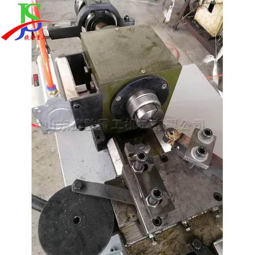 铁管86297端立式封口机器材头钢管旋压机金属圆管平头圆体头缩管