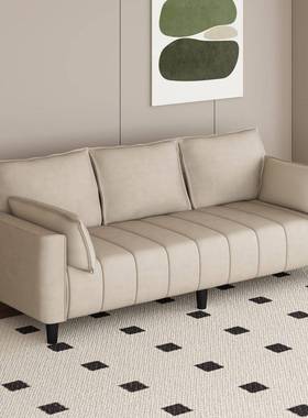 猫爪皮简TNL约免小户屋型客厅公寓出人租理发店双人三拼色沙洗发