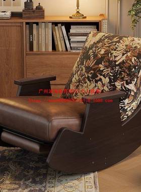 实木阳摇摇椅复古躺椅台单人发家xky-179用客厅休闲椅可椅睡可躺