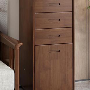 实木床头式柜隐藏防盗保险指箱一体卧码室纹密带锁智能JWC储物柜