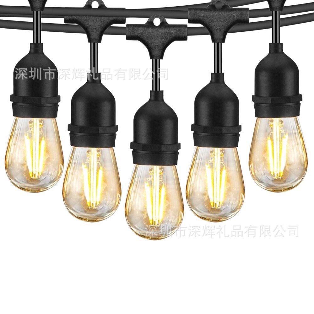 S14暖白灯泡 室外防雨装饰灯泡 户外装饰LED防水灯泡