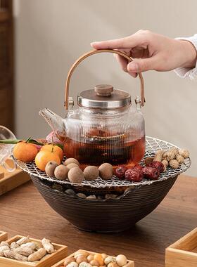 22js1124围炉煮茶家室烤茶电内陶炉一套罐罐茶煮茶器煮茶用玻璃茶