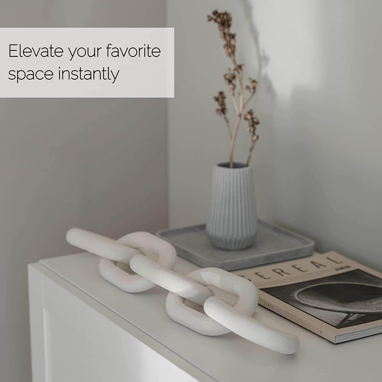 居陶瓷装饰链摆件链子三环扣装饰条波西米亚现家代农PWT舍架五环