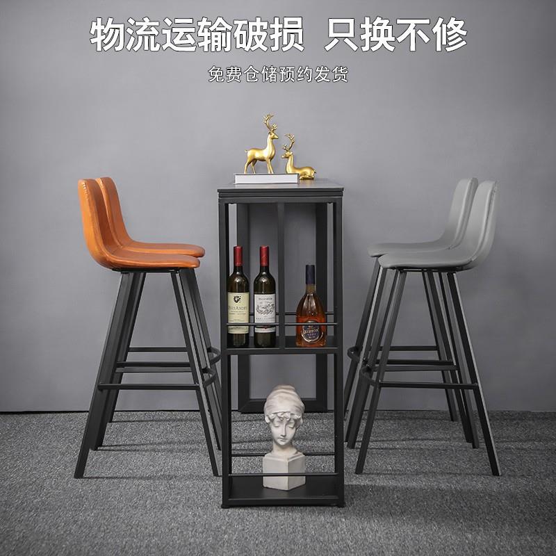 体岩板吧大台桌餐桌石一家用阳台高脚桌理客厅靠墙隔WAC断轻奢创