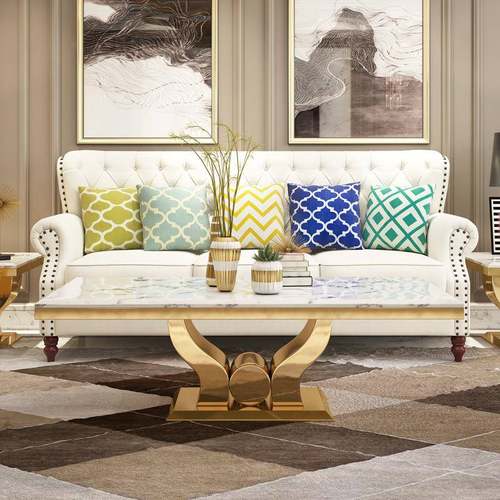 钢大石茶边几角几几轻奢不锈时尚创意后现简约1688沙发边桌方几