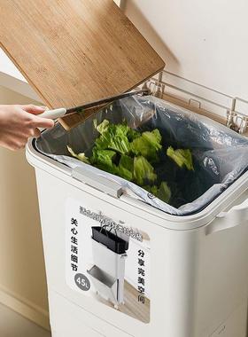 三层日厨房垃桶垃圾式双层桶立式垃圾桶可移动日OGU圾式垃圾桶脚