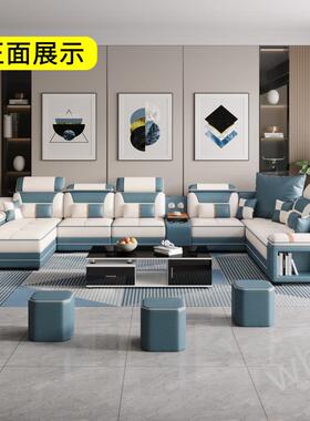 雯P1沙发客LLE225新大小0户型免洗猫款皮布沙发抓乳胶科技布艺转