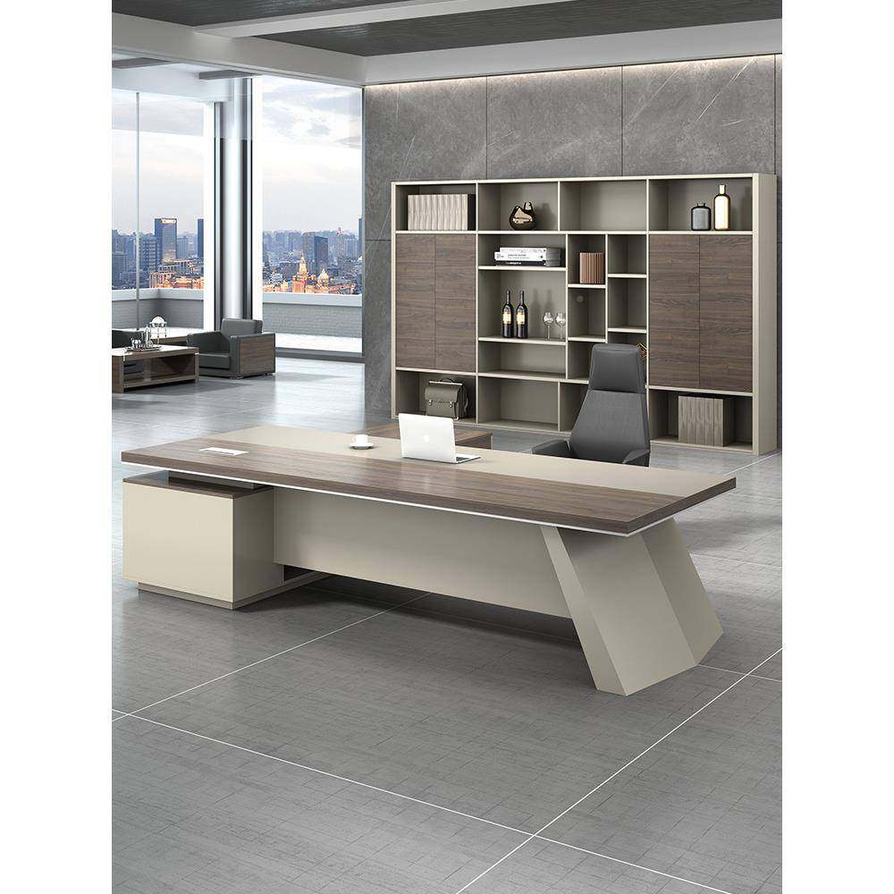 烤漆脚老板桌公桌GB317椅组约合简现代总裁大班台单加厚经理桌人