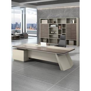 烤漆脚老板桌公桌GB317椅组约合简现代总裁大班台单加厚经理桌人