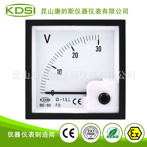 KDSI/康的斯 设备控制柜指针电压表BE-80 DC30V配电柜电压仪表