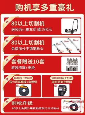 勒LGK-80松/120等子切割机内置气8泵220离v一体电焊两用工业LGK内