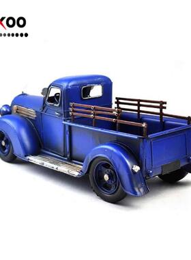 古铁皮0710E-58卡车模道型仿古复汽模型美式金属工艺车品摄影具摆