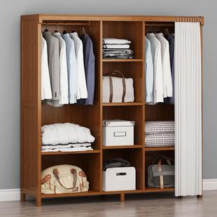 用ORB地室衣帽架实木挂简约现代落宿舍柜式 简易家卧衣架