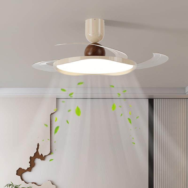 隐超薄风扇灯风202形5新款吸顶吊扇灯厅卧室客厅一餐714体带电扇