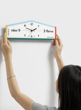 TYOS891WO2Z款OOM屋准免打孔钟表挂钟客厅家用艺术205新轻创意时