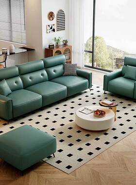 功能沙发电动单LYX人椅202款4三新懒人沙发厅实木乳胶人位皮艺客