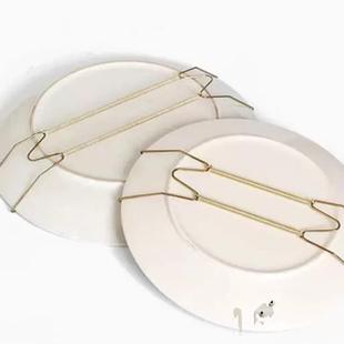 W型隐形装饰ORC挂盘墙挂上钩铁钉墙铁固架墙面挂壁创意定墙盘子支