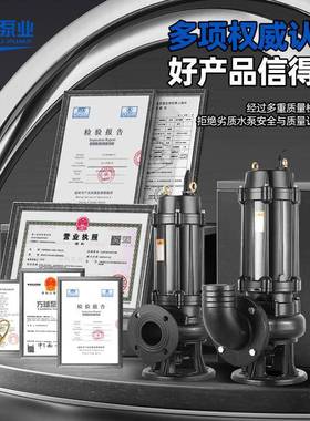 人民抽WQ污水泵灌泵农用溉潜水泵IEH高水扬程水泵地下室无堵塞排