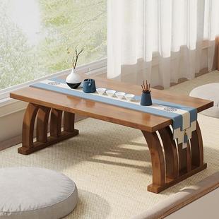 楠竹窗飘家桌子用炕桌茶几日式 榻榻小米茶桌卧室坐地矮AST桌子窗