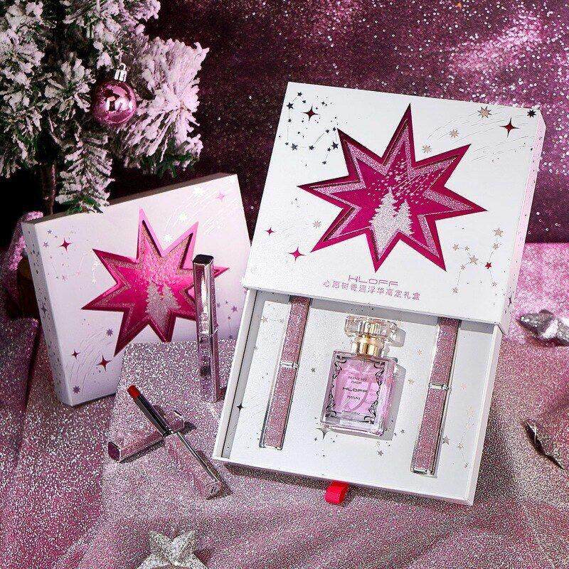 情人节心愿树香遇浮华高定礼盒哑光细管口红持久淡香香水热销推荐